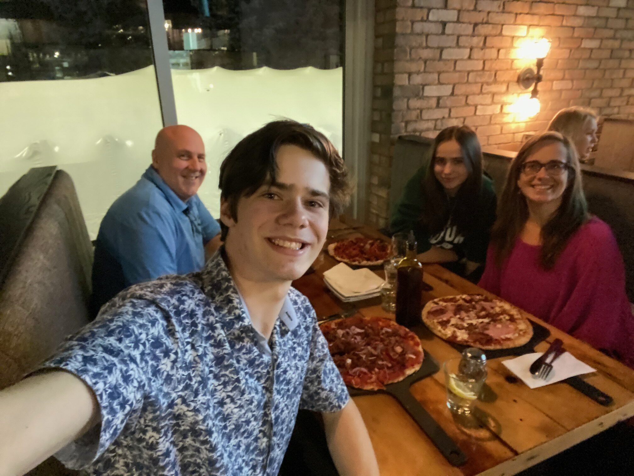 People having dinner together